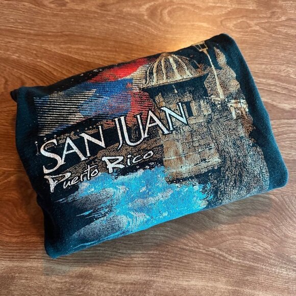 Vintage Carnival San Juan Puerto Rico Black T-Shirt Size XL - Picture 14 of 14